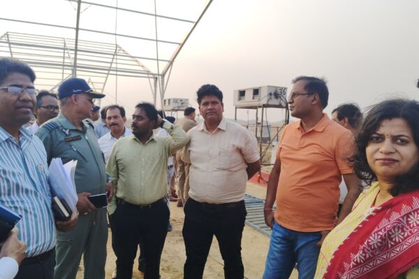डीएम व एसपी ने लिया कार्यक्रम स्थल का जायजा